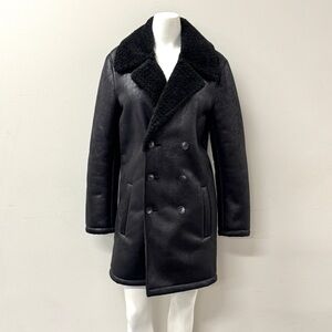 I.N.C International Concepts Men's Sherpa Lined Black Coat